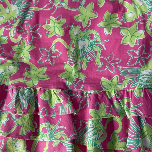 VINTAGE Lilly Pulitzer Skirt size 12 rock a hula monkey - Picture 5 of 12